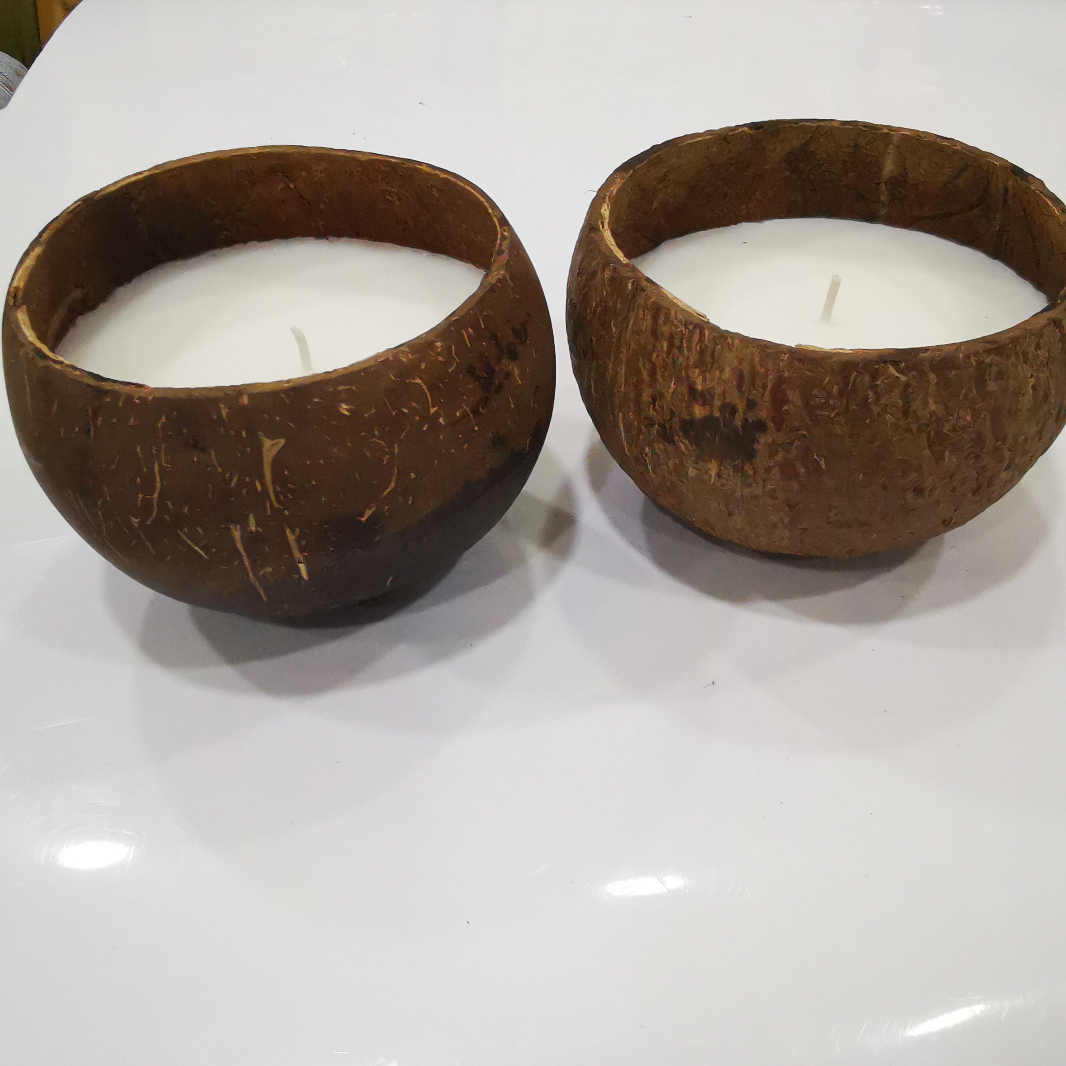 Hot sell creative coconut shell scented candle Home Decoration Wood Wick Gift Set Log Coconut Soy Wax Fragrance Candles