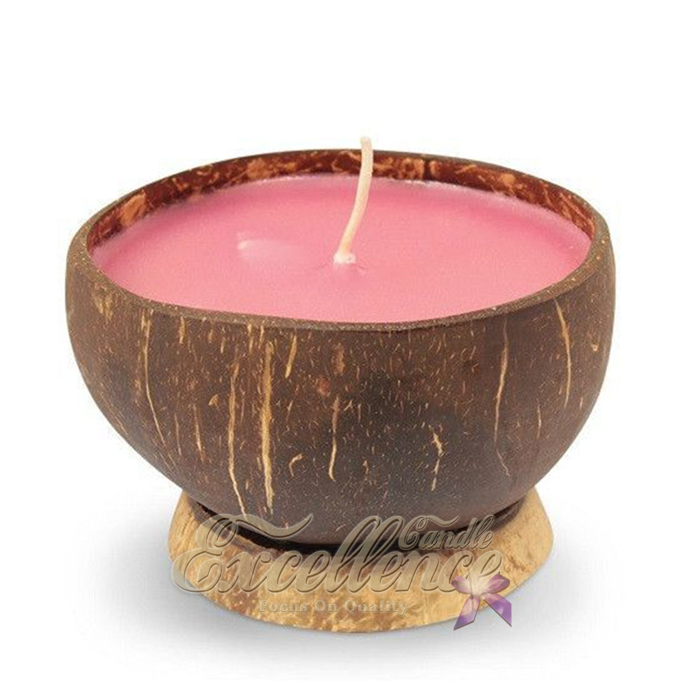 Hot sell creative coconut shell scented candle Home Decoration Wood Wick Gift Set Log Coconut Soy Wax Fragrance Candles