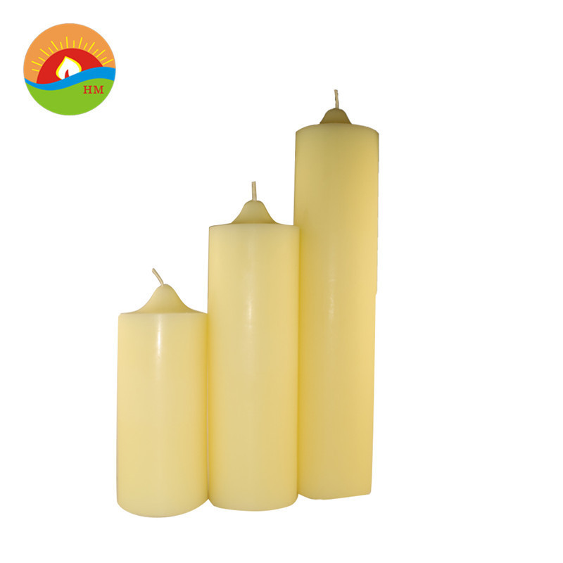 pillar candle holder,multi--colored pillar candle-