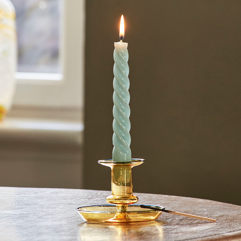 Spiral stick candle taper candle  manufacturer paraffin/soy wax candle