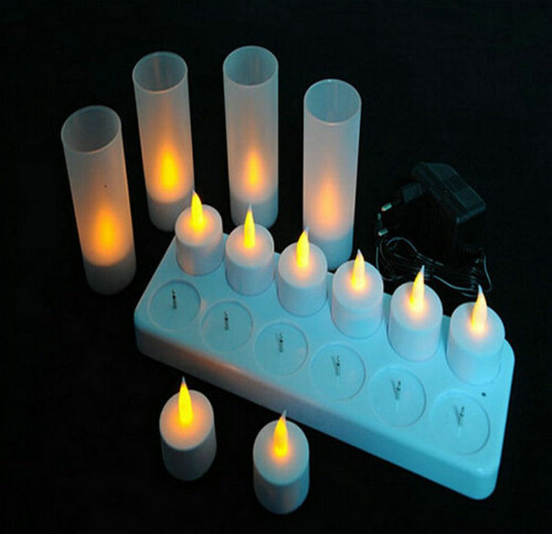 Wholesale Factory 3D RealFlame Rechargeable LED Candle Tea Light Remote Control Led Candle Outdoor Dining Room Lighting Candles