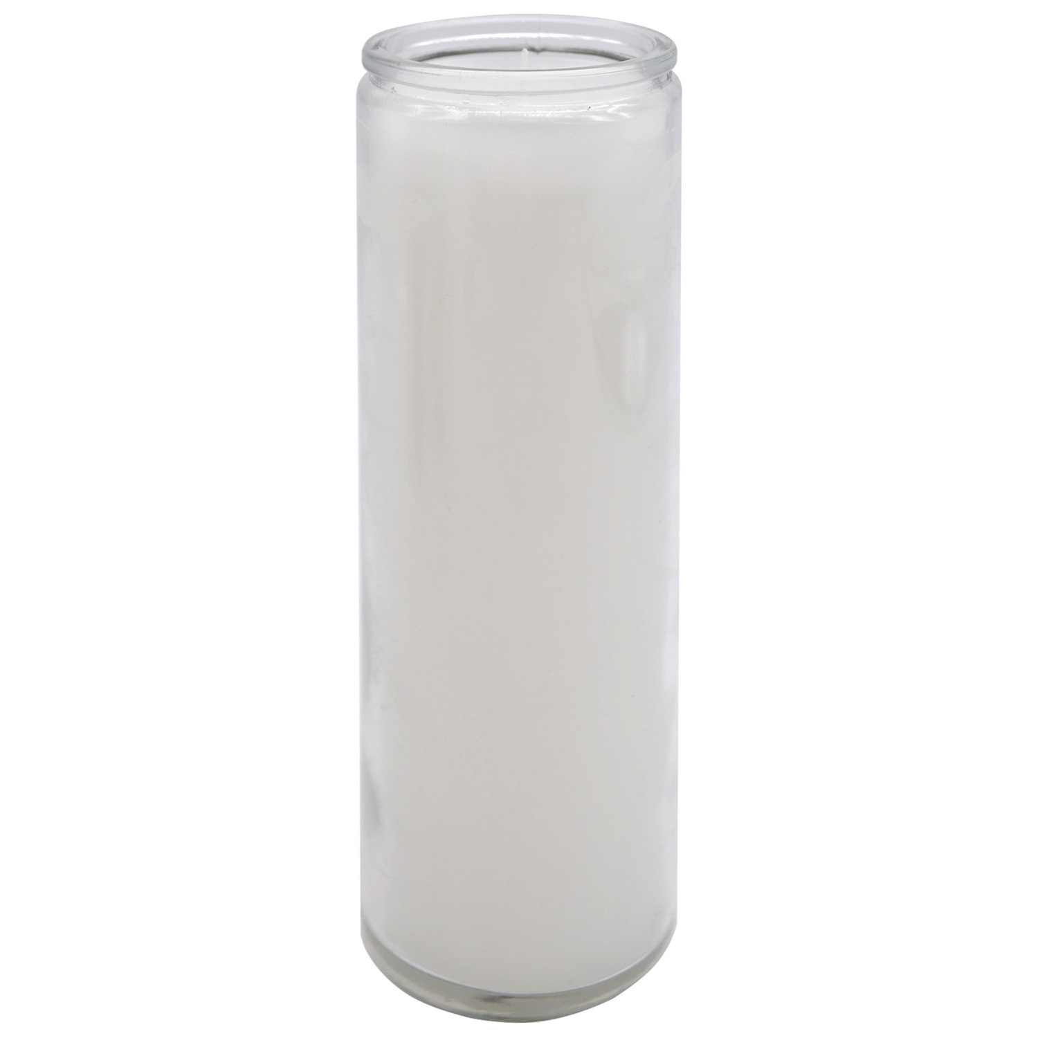 Factory wholesale religious church 7 days glass candle colored with low price