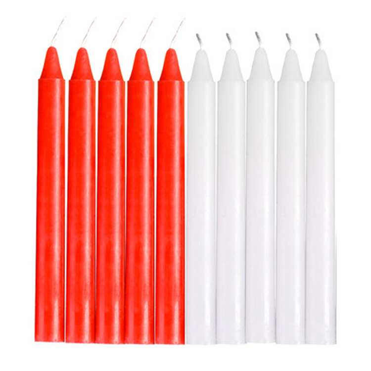 White Paraffin Wax Spell Candles 4 Color,6 Color 100% Cotton Wick Clear Sky OEM Provided Pillar Long Time Manufactory