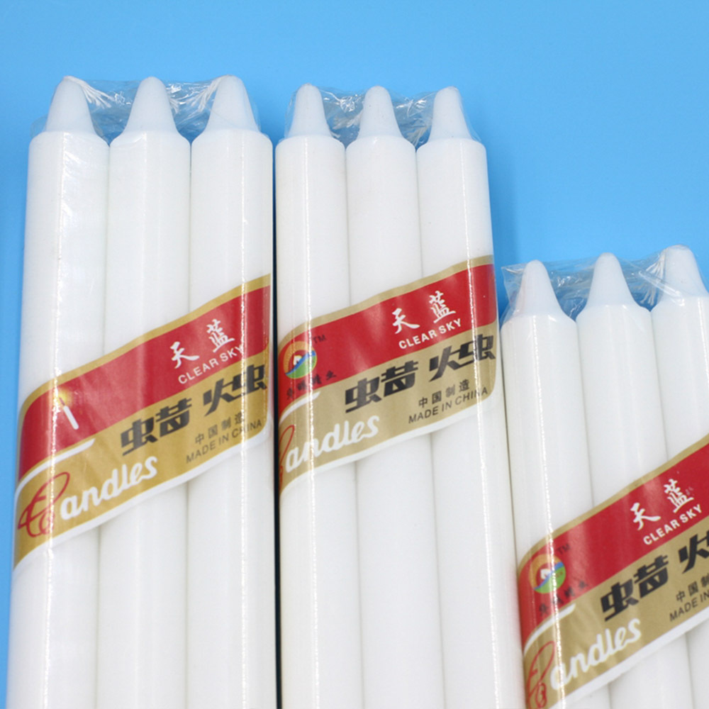 11g 45g Church Candle Wax white Stick Bougies long burning Pillar  Stick Paraffin Wax Household Candle Wholesale