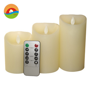 Dancing lighting music led moving home reflections rechargeable solar 3D real flame LED candle