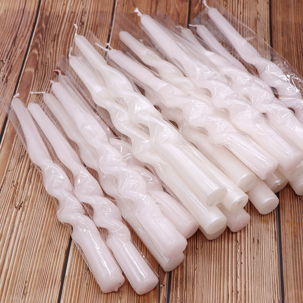 Spiral stick candle taper candle  manufacturer paraffin/soy wax candle