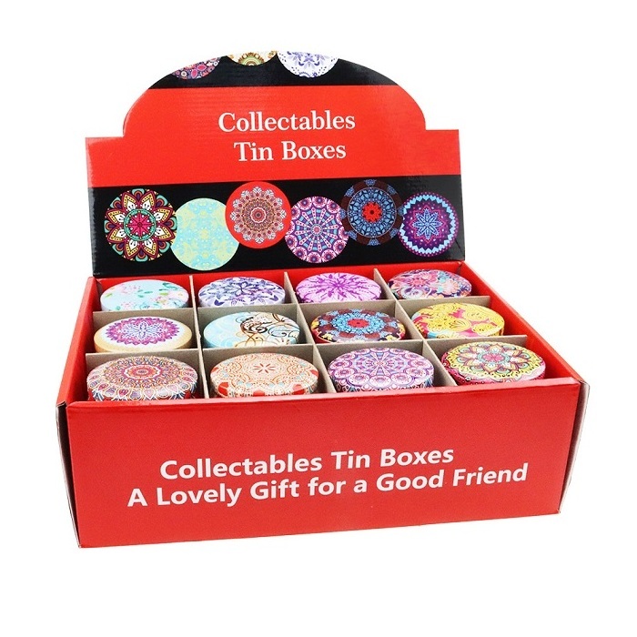 new design gift set 24 fragrance soy wax collectables tin boxes candle