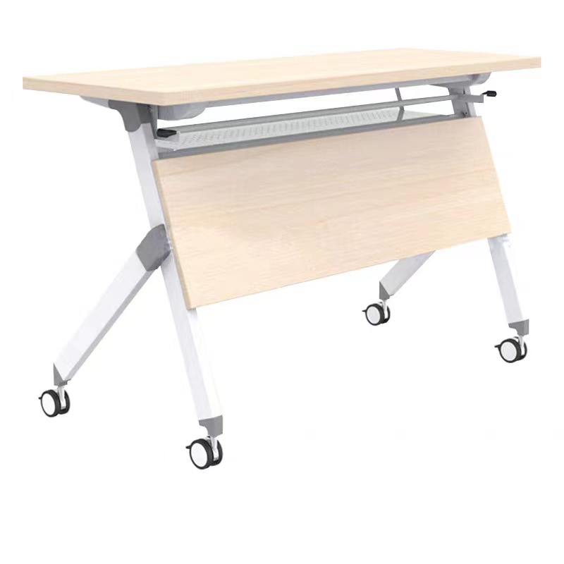 Eco-friendly Folding Desk School Folding Desk With Shelf Meeting Used Office Desk Foldable Training Table