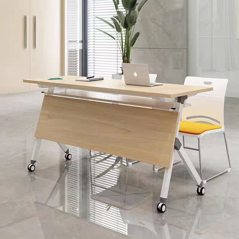 Eco-friendly Folding Desk School Folding Desk With Shelf Meeting Used Office Desk Foldable Training Table