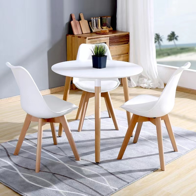 Factory Direct Sell Coffee Table Set Round White Coffee Table With Chair