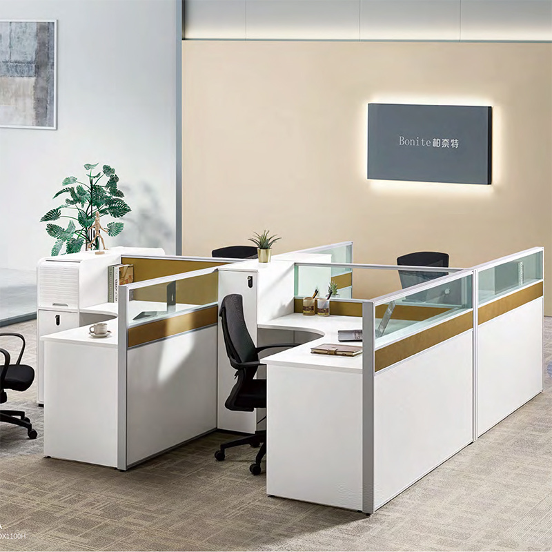 Height Quality Call Center Cubicles Customized Office Workstation Staff Table Office Furniture Table for 2/3/4/6 persons