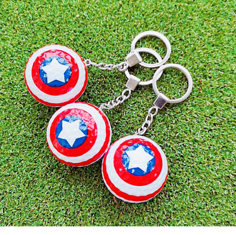 Wholesale USA Cartoon Golf balls color box golf crystal game ball transparent ball