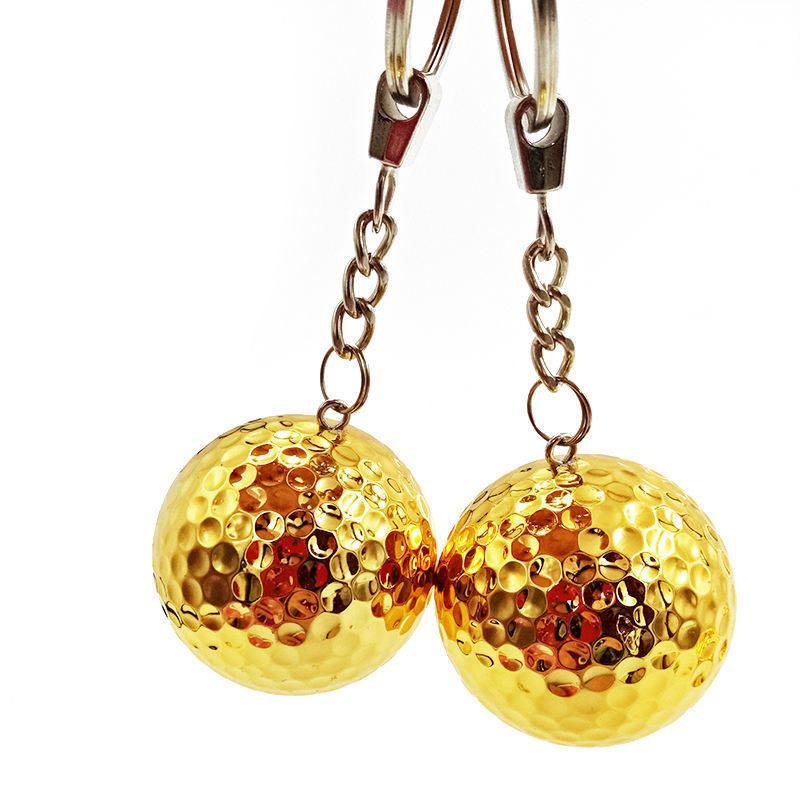 Factory Wholesale Golf Balls New Gold Plated Golf Gilded Gift Ball