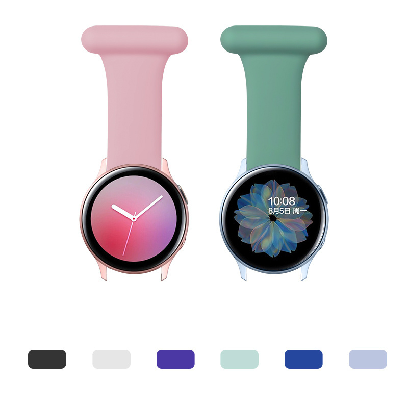 HUAMJ hottest Item 20mm Nurse Silicone Soft Custom Printed FOBS band for Samsung galaxy watch 42mm