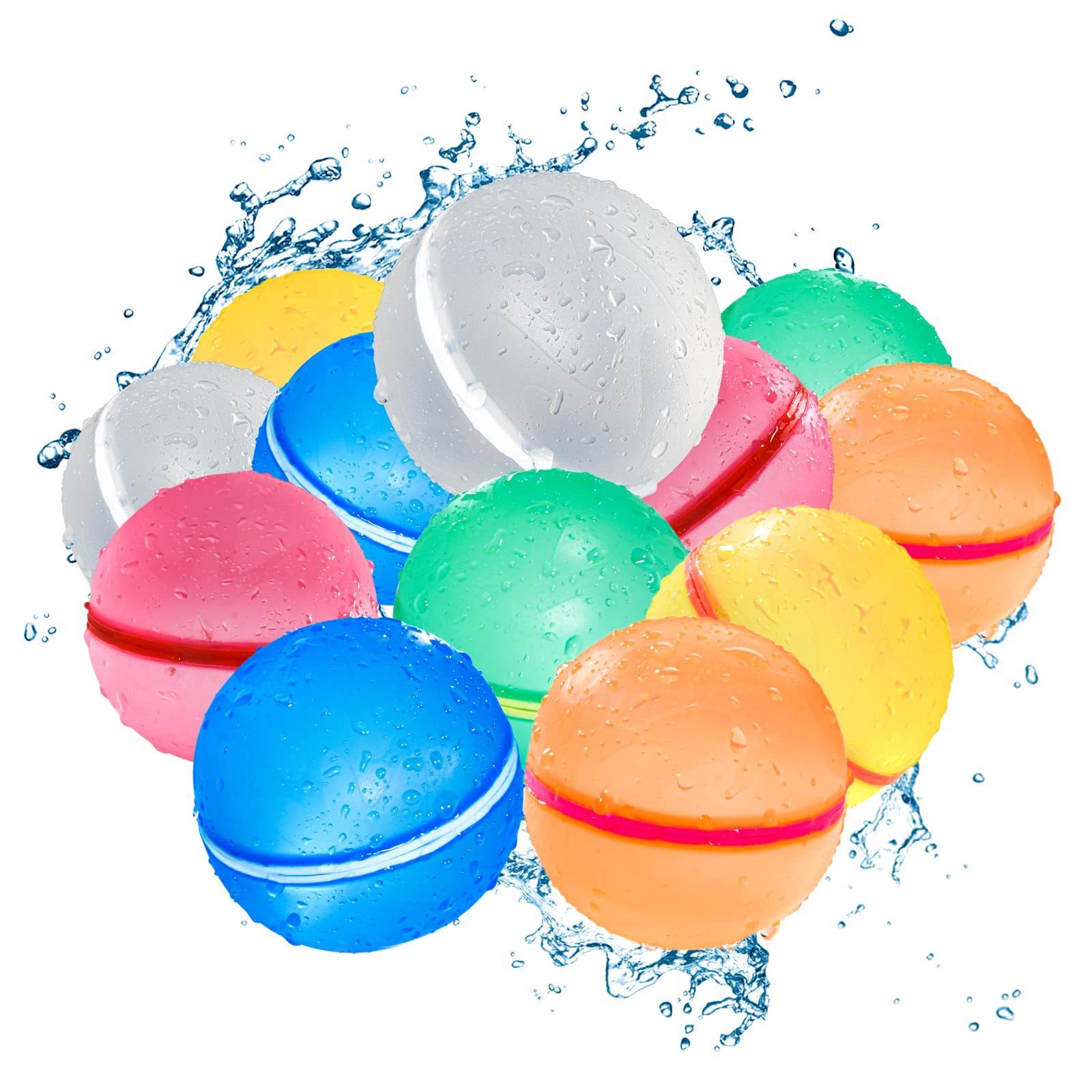 Summer product pool toy silicone magic quick easy fill self sealing closed water refillable reusable water balloons