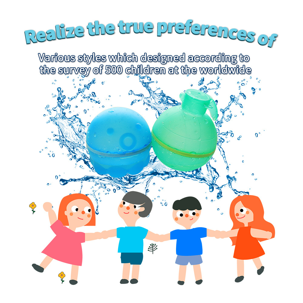 HMJ Kids Interactive Summer Toys Happy Water Ball Game Self Sealing Magic Quick Auto Filling Water Balloons