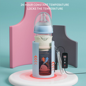 NEW Design  Portable USB Baby bottle Milk Warmer Cute Infant Feeding Insulation Heated Baby Bottle Warmer Set