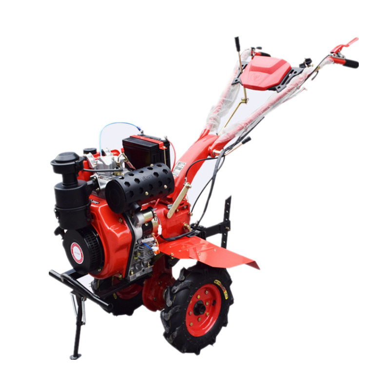 Agriculture Gast Shirt-stroke Backpack Grass Cutter 9 in 1 Tiller Crawler Hand Ploughing Machine Provided Red Farm Gasoline 110