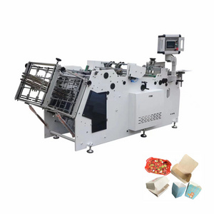 High speed Hamburger Box Machine Cardboard Box Making Machine ps foam food container making machine