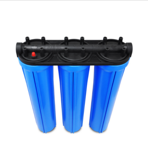 20 Inch Big Blue Whole House Water Filter Housing 3 Stage 10" x 4.5 20 inch x 4.5 Home Water Filtration System Cartridge Filter