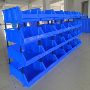 Stackable Warehouse Storage Crates Plastic Shelf Bin Boxes for Part Bins