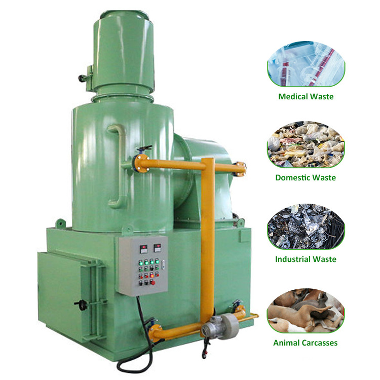 300-500kgs Dead Chickens Non-Smoking Pet Crematorium Medical Hospital Waste Incinerator