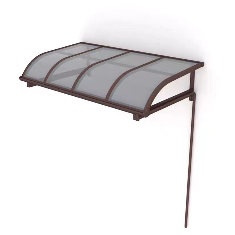 HB  aluminum carport parking shed metal car canopy with polycarbonate arched roof uv coated car shed garage