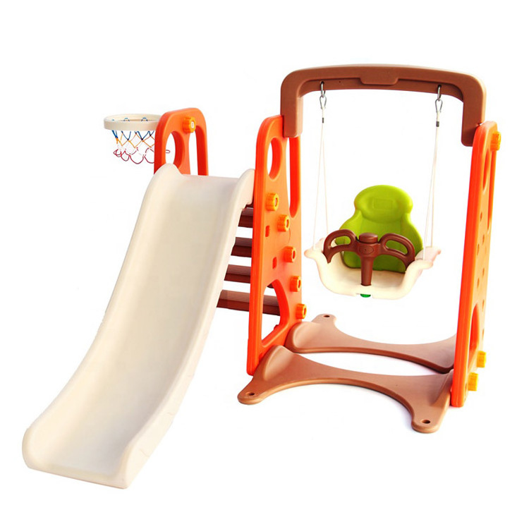 China manufacturer typical popular indoor plastic item cheap baby slide and swing for children and kids