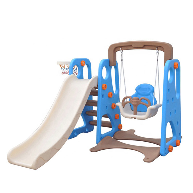 China manufacturer typical popular indoor plastic item cheap baby slide and swing for children and kids