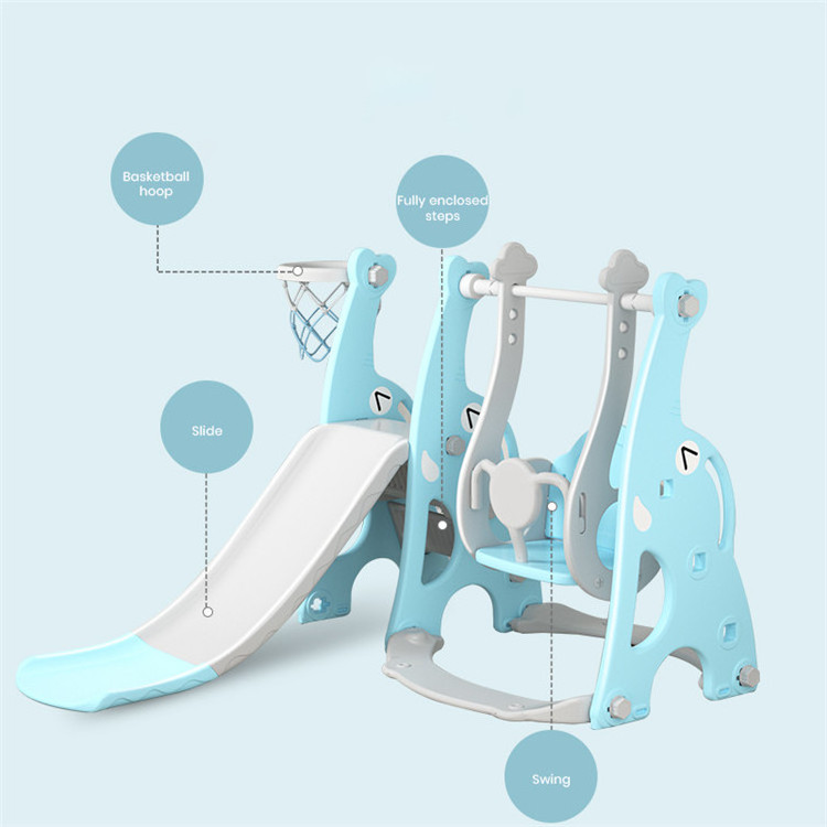 Hot Sale Indoor Small Plastic Swing And Slide For Kids Small Elephone