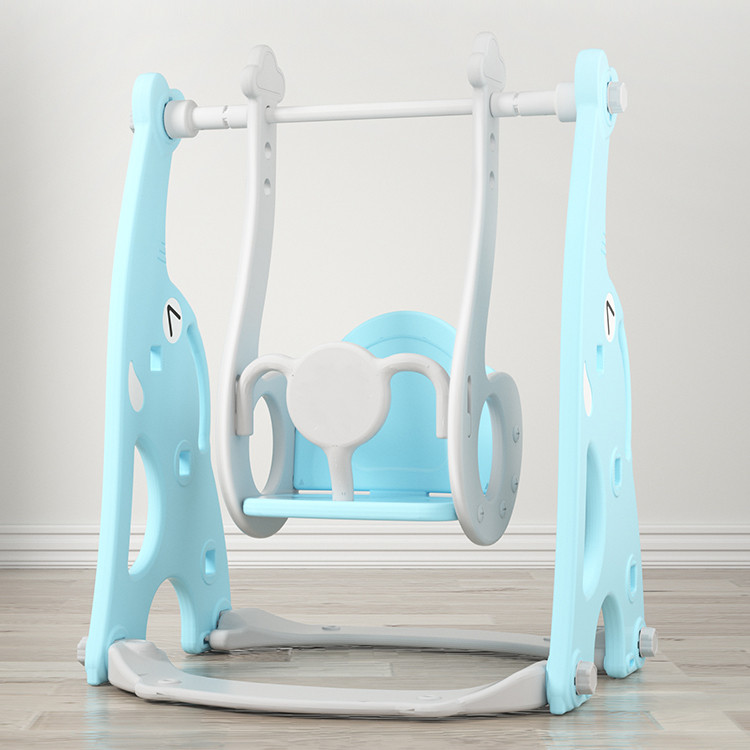 Free Sample Children Slide Swing Set Baby Kindergarten Indoor Small Plastic Swing With Slide For Kids