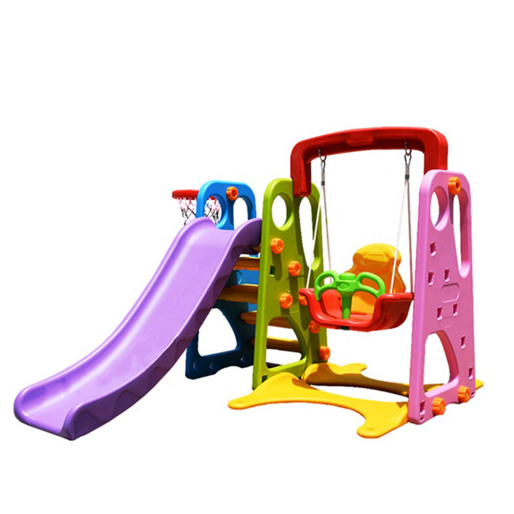 China manufacturer typical popular indoor plastic item cheap baby slide and swing for children and kids