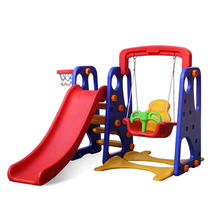 China manufacturer typical popular indoor plastic item cheap baby slide and swing for children and kids