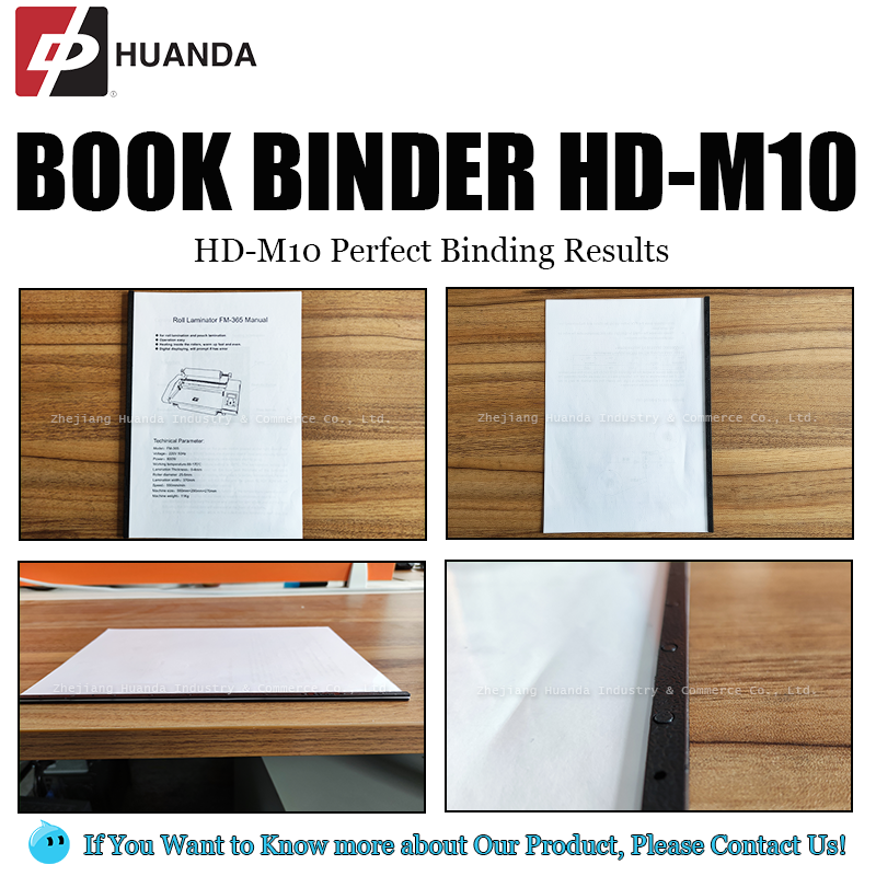 Huanda HD-M10 Calendar Notebook Photo Binding Semi Machine Surebinder Machine Automatic Book Binder