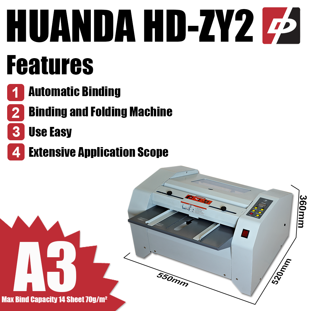 Huanda Hot Selling HD-ZY2 Exercise Book Binding Making Machine Automatic Folding Machine Book Saddle Stitch and Folding Machine