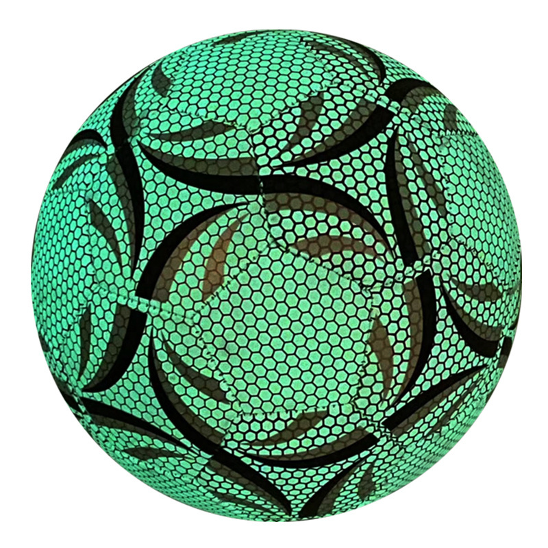 Machine stitching Soccer size 5 luminous football glow in dark led light up soccer ball custom logo wholesale