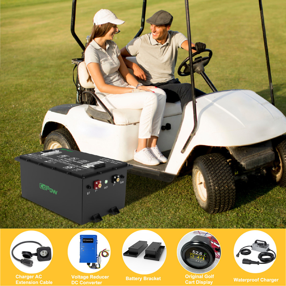 Wholesale Custom golf cart battery 36v 48v 100ah 105ah 72v Lifepo4 Battery golf cart battery 48v 100ah