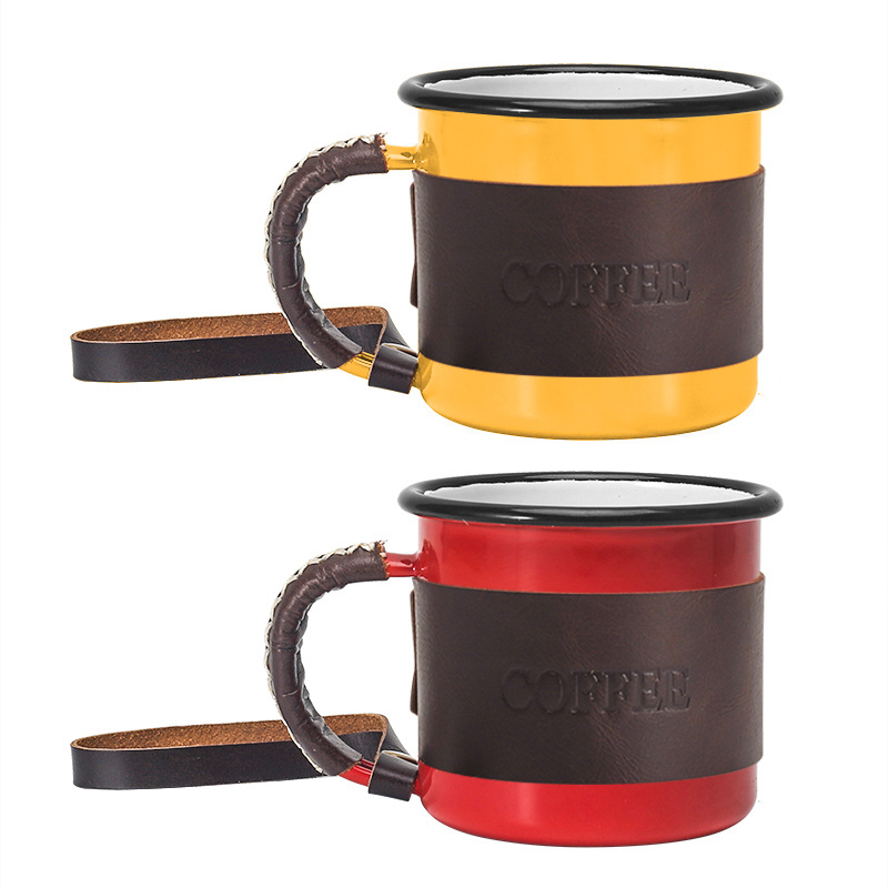 Dishwasher & campfire safe 5CM 85ML Children tin enamel cup enamel Espresso mugs