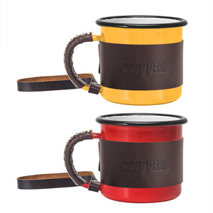 Dishwasher & campfire safe 5CM 85ML Children tin enamel cup enamel Espresso mugs