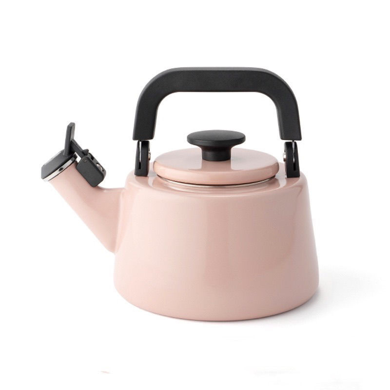 Export Japan Korea 1.5L 2.4L White Serving Jug with Spout Enamelware Camping Coffee Boiler Teapot Tea Kettle for Stove Campfire