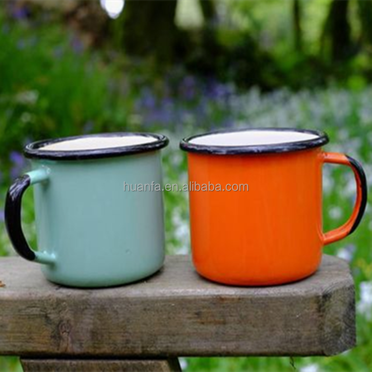 added high quality enamel coating campfire enamel coffee mug