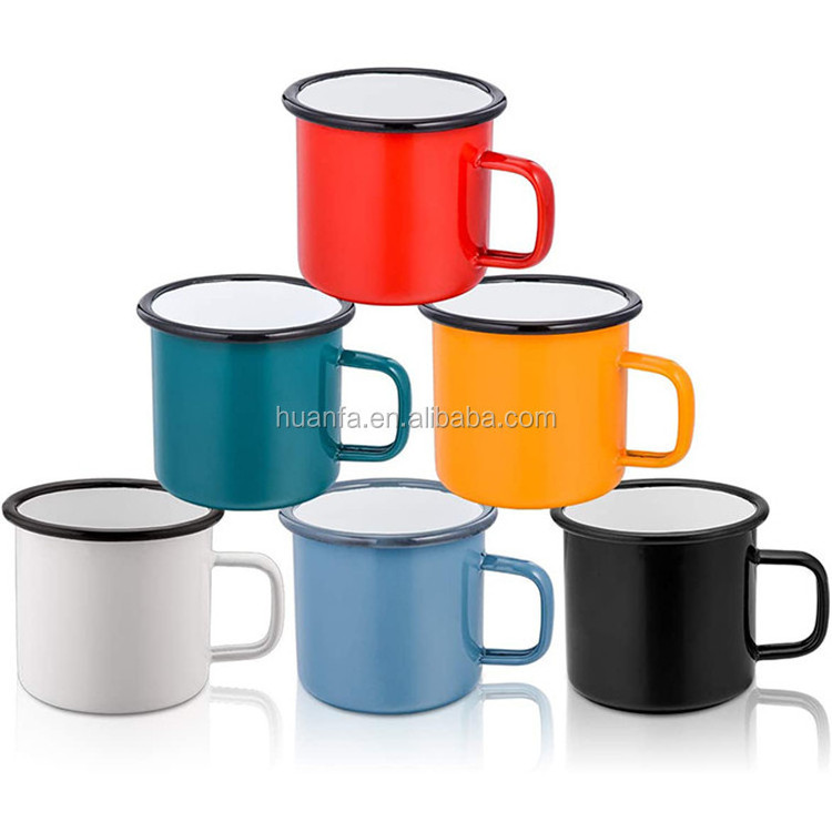 added high quality enamel coating campfire enamel coffee mug