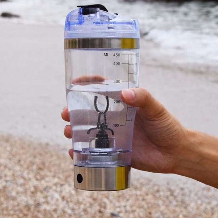 USB Rechargeable Aluminum Vortex Mixer  Bottle - Portable Electric Protein Mixer  Bottle