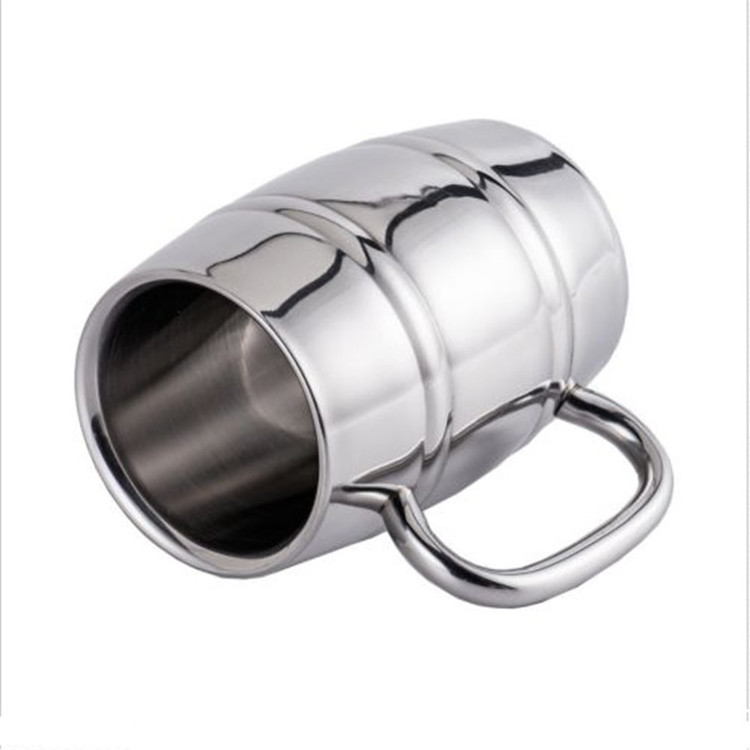 Stainless Steel Beer Mug, Double Wall Air Insulated Beer Stein Cup, 14 OZ