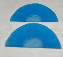 Disposable non-woven blue bouffant caps for laboratory use in hospital factories, directly sold by manufacturers