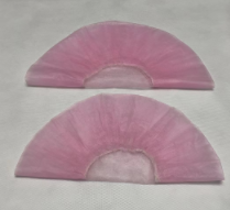 Disposable non-woven pink bouffant caps for laboratory use in hospital factories, directly sold by manufacturers