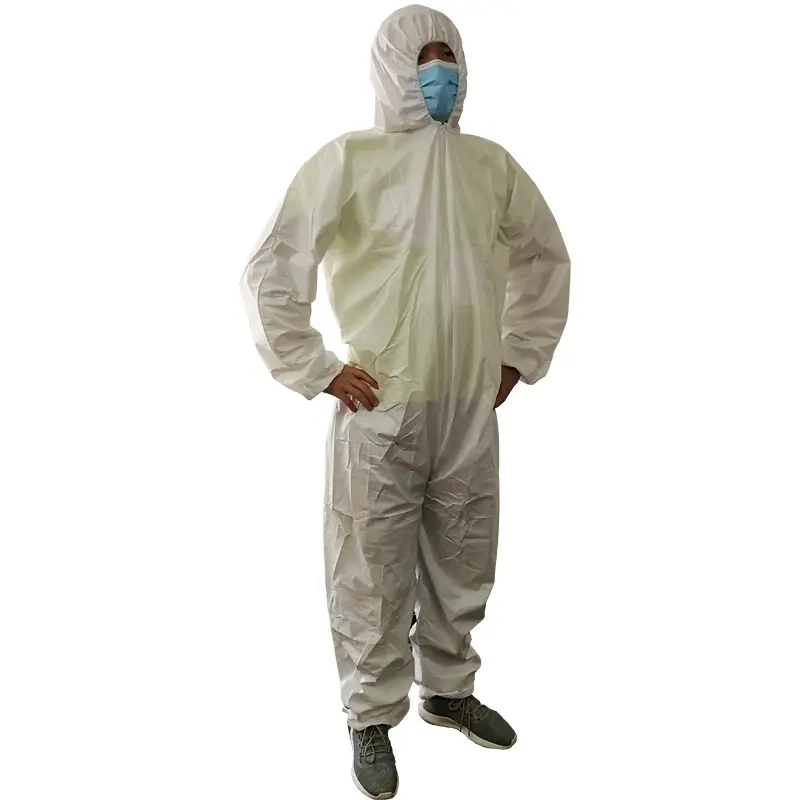 HUBEI HUANFU Nonwoven Type 5 6 Waterproof Microporous Ppe Protective Coverall Medical With Best Brand