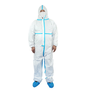 HUBEI HUANFU Nonwoven Type 5 6 Waterproof Microporous Ppe Protective Coverall Medical With Best Brand