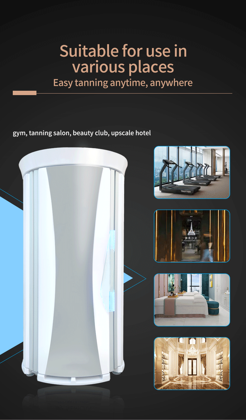 Commercial Stand up Solarium/ Tanning Beds /Sunbath /Vertical Solarium Machine new trading tanning bed