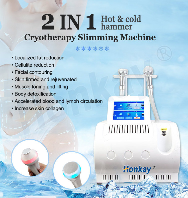 body shape slimming cool tech face lift sculpting machine fat removal cryo heating hot and cold hammer machine